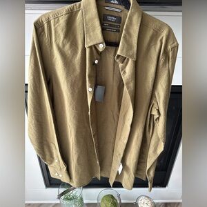 NWT OLIVE GREEN NORDSTROM MENS SHOP SIZE LARGE TRIM FIT